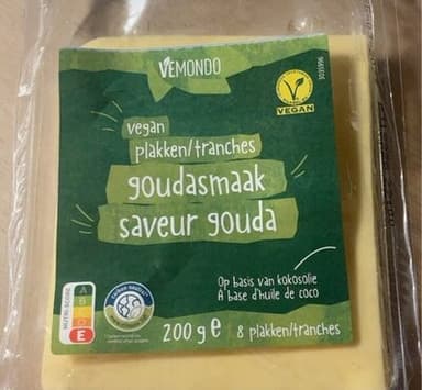 Vegan plakken goudasmaak