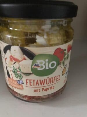 Fetawürfel mi Paprika