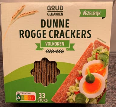 Dunne rogge crackers