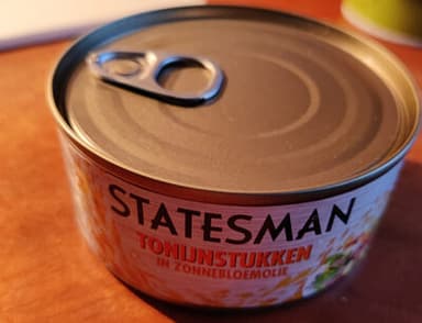 Tonijnstukken in zonnebloemolie