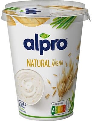 Alpro Joghurtalternative auf Sojabasis, Natur mit Hafer, 500 g
