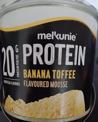 Banana toffee mousse
