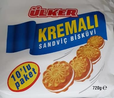 Kremali sandviç bisküvi