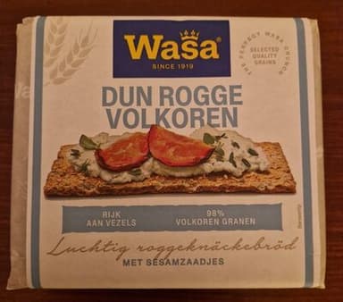 Dun rogge volkoren knäckebröd