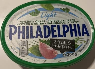 Philadelphia Light Hvitløk & Urter