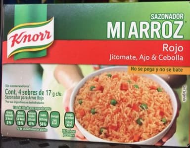 SAZONADOR MI ARROZ JITOMATE, AJO Y CEBOLLA