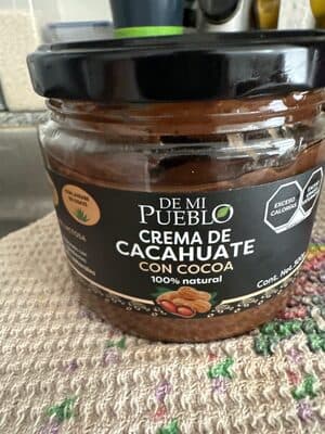 Crema de cacahuate con cocoa
