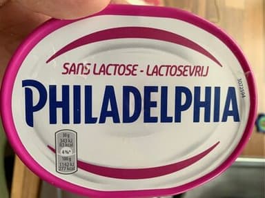 Philadelphia sans lactose