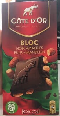 Côte D'or Bloc Noir Amandes 16X180G