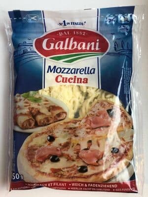 GALBANI MOZZARELLA CUCINA RAPEE 150g