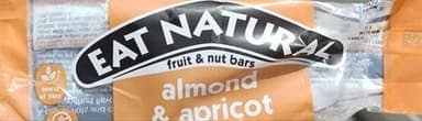 almond & apricot fruit & nut bars with a yoghurt coating