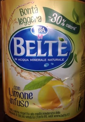 Beltè in acqua minerale naturale con limone infuso