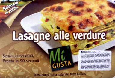 Lasagne alle verdure - 240 g - Mi Gusta ®