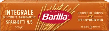 Pâtes spaghetti au blé complet integral 500g