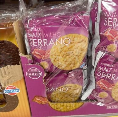 Tortitas de maíz sabor jamón serrano