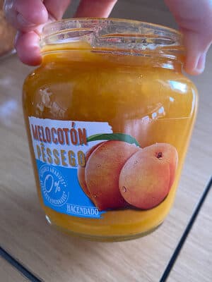 Confitura de melocotón 0%