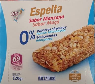 Barritas de Espelta Sabor Manzana 0%