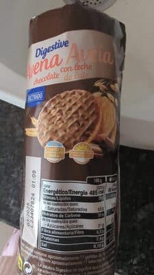 Digestive avena chocolate con leche