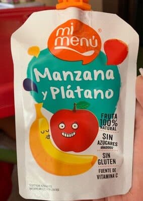 Manzana y plátano