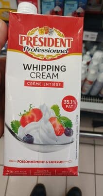 Crème Président whining cream 1L
