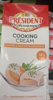 Crème UHT COOKING CRÈME PRESIDENT 1L