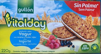 Sandwich Sabor Yogurt con avena y frutos rojos