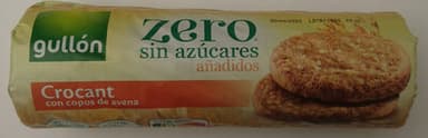 Galleta crocant con copos de avena zero