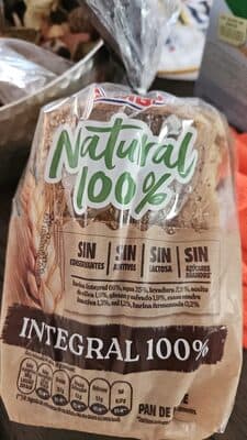 Natural 100% Integral 100% Pan de Molde