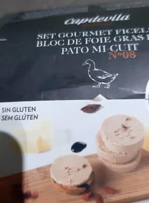Bolc de foie de pato mi cuit