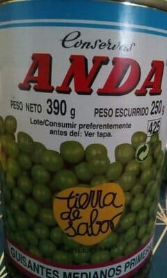 Guisantes medianos conservas anda