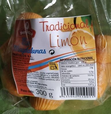 Mis magdalenas Tradicional Limon