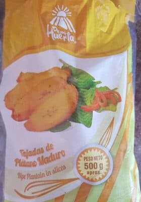 Tajadas de plátano maduro