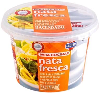Nata fresca para cocinar