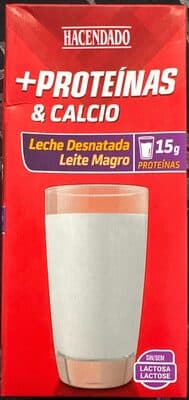 Leche Desnatada Proteínas y Calcio