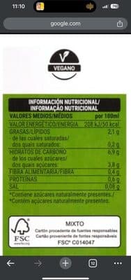 Bebida de arroz y avellana