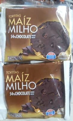 Tortitas de maíz con chocolate negro