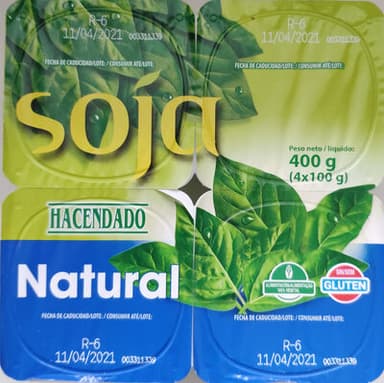 Postre Soja Natural