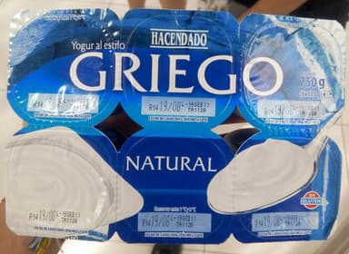 Yogur natural al estilo griego
