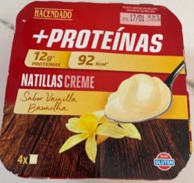 Natillas Proteínas Sabor Vainilla