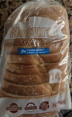 Pan de molde blanco natural rústico