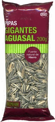 Pipas tostadas gigantes aguasal