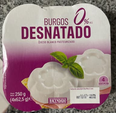Queso Burgos desnatado 0%