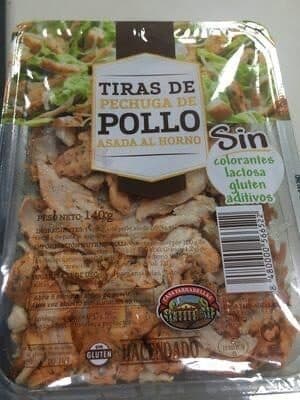 Tiras de pechuga de pollo al horno