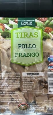 Tiras de pechuga de pollo al natural