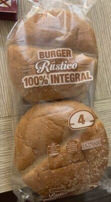 Burger rústico 100% Integral