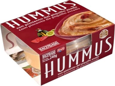 Hummus con pimiento del piquillo asado