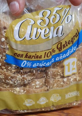 Pan de molde 35% avena