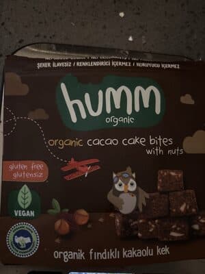 Organic Cacao Cake Bites With Nuts