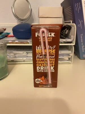 fomilk chocolate hazelnut drink with calcium