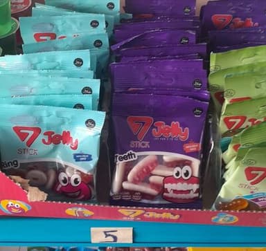 7 jelly stick dişli jelibon